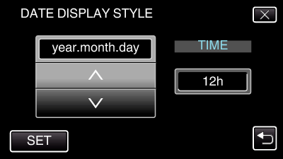 DATE DISPLAY STYLE1